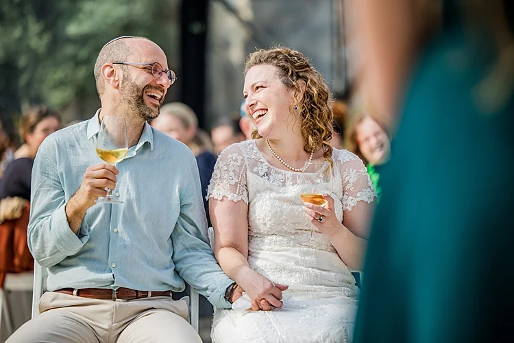 Noa and Laurence, Psagot Winery, Sha'ar Binyamin, Israel