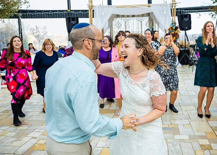 Noa and Laurence, Psagot Winery, Sha'ar Binyamin, Israel