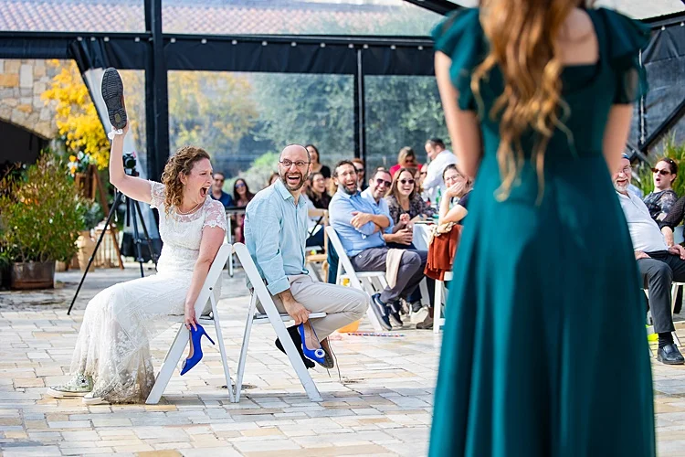 Noa and Laurence, Psagot Winery, Sha'ar Binyamin, Israel