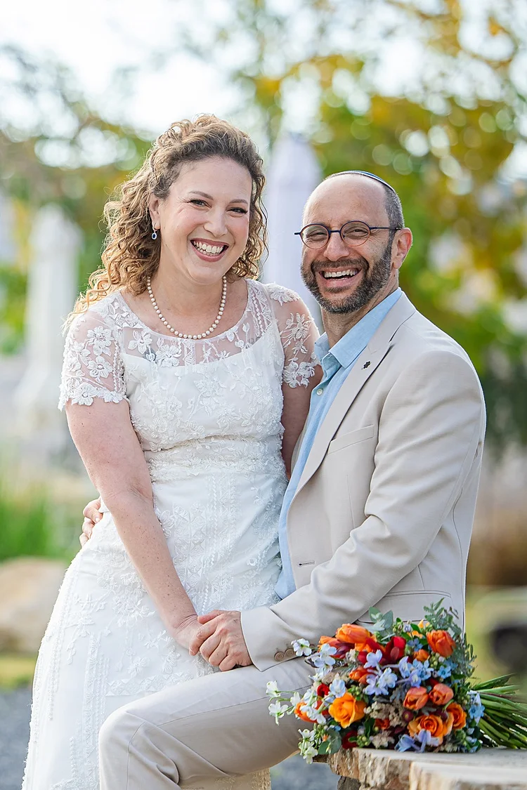 Noa and Laurence, Psagot Winery, Sha'ar Binyamin, Israel