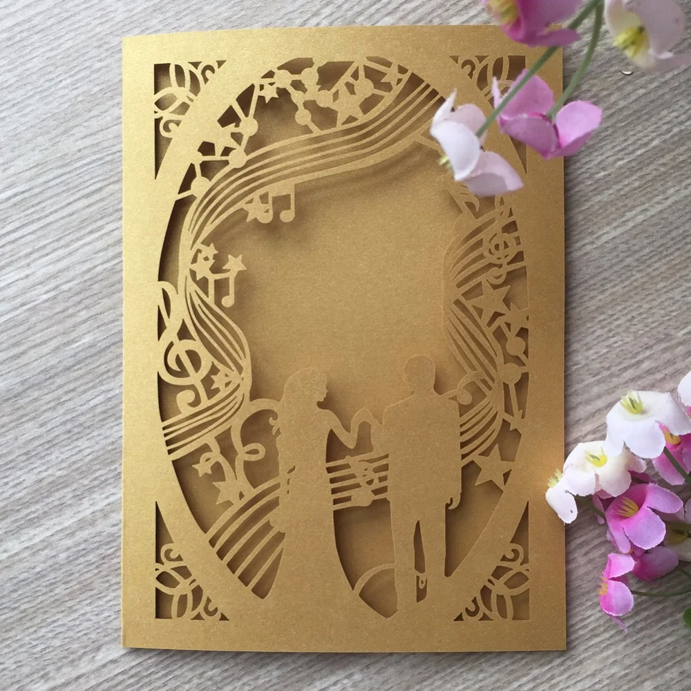 Musical wedding card