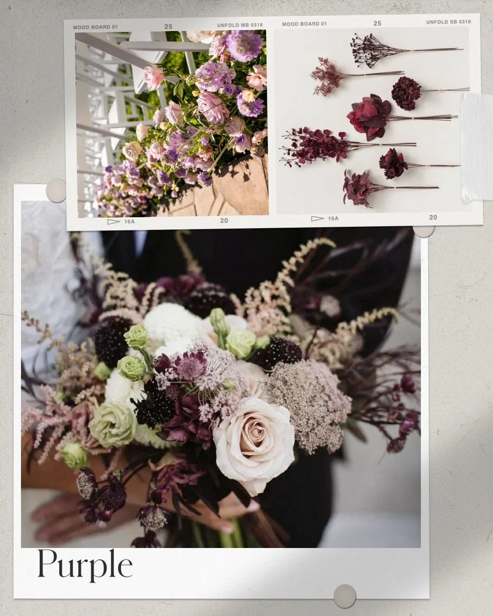 Elegant purple floral arrangement