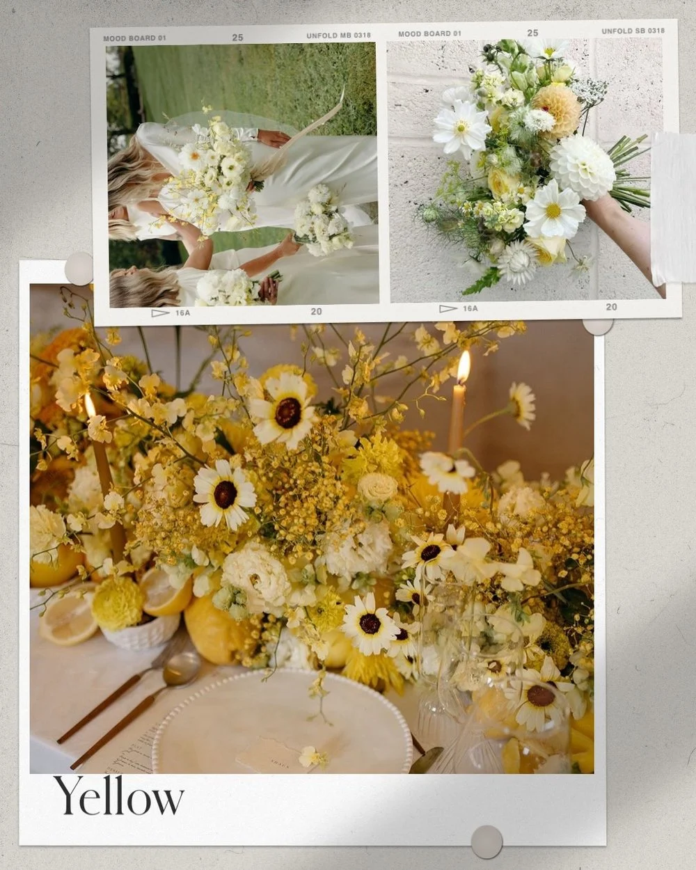 Vibrant yellow floral arrangement