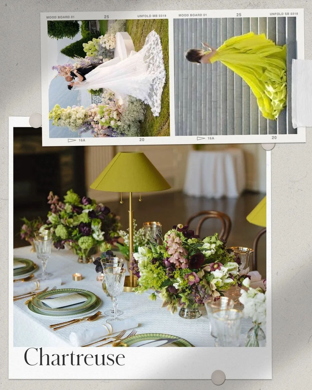 Chartreuse floral arrangement